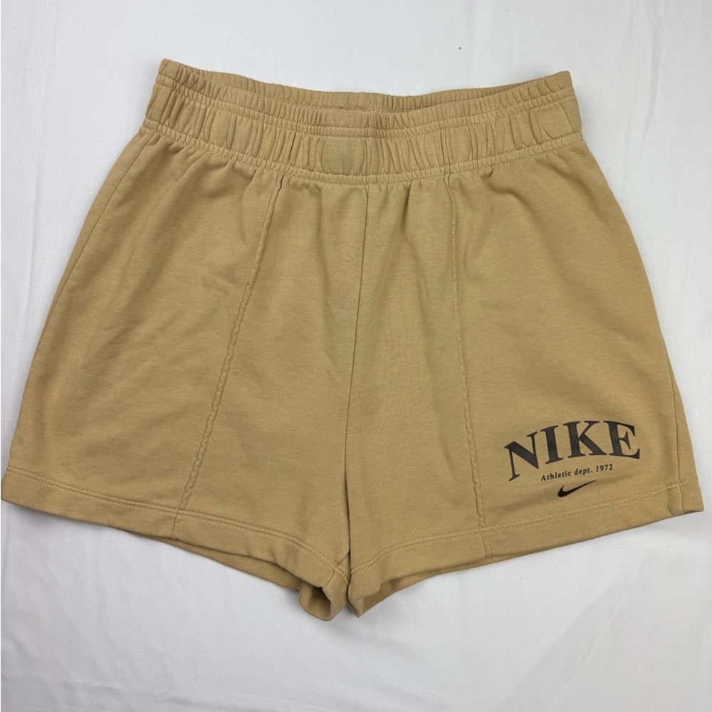 Nike Women's Tan and brown Athletic fleece Shorts
